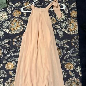 BLUSH PINK DRESS | CUTE TIE STRAP